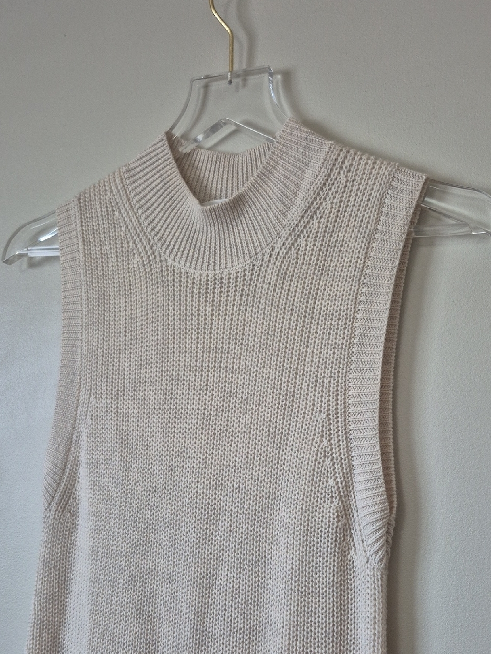 Arizia Babaton Aesthetica Dress Merino Wool Midi Dress, S Cream Minimalist - Picture 4 of 11